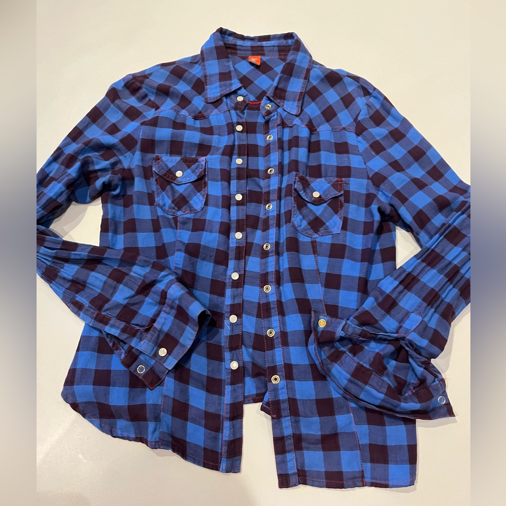 Farm Rio Flannel  Blue Shirt  Brazilian Brand